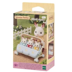 LA POUSSETTE TRIPLE - SYLVANIAN TOUT POUR BEBES