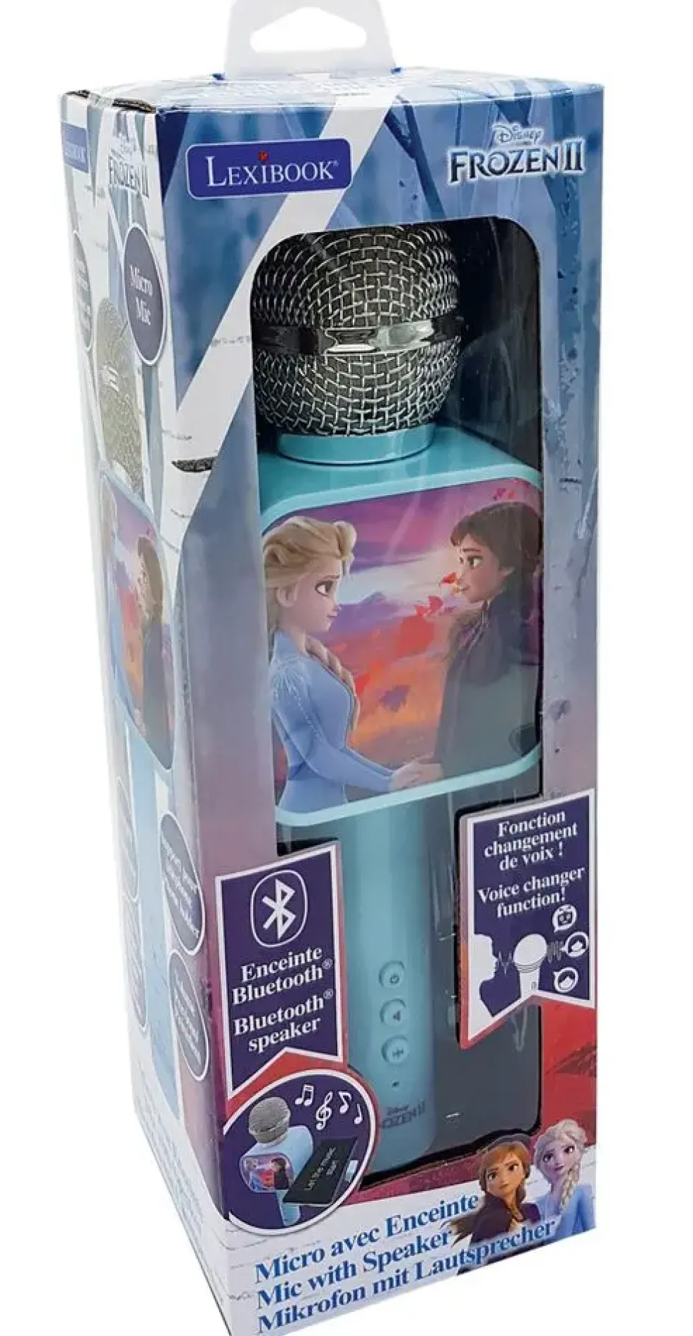 LA REINE DES NEIGES - MICRO KARAOKE SANS FIL ENCEINTE BLUETOOTH
