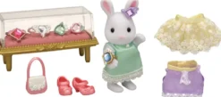 LA VALISETTE DE MODE ET GRANDE SŒUR LAPIN NEIGE - SYLVANIAN PERSONNAGES ET TENUES