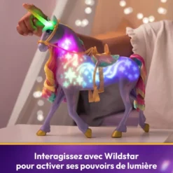 L'ECOLE DES LICORNES - LICORNE A FONCTIONS 28 CM WILDSTAR ET POUPEE 24 CM
