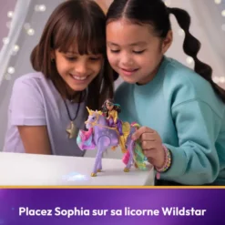 L'ECOLE DES LICORNES - POUPEE SOPHIA ET WILDSTAR MAGIC LIGHT