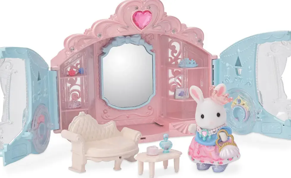 LE DRESSING DE PRINCESSE - SYLVANIAN PERSONNAGES ET TENUES