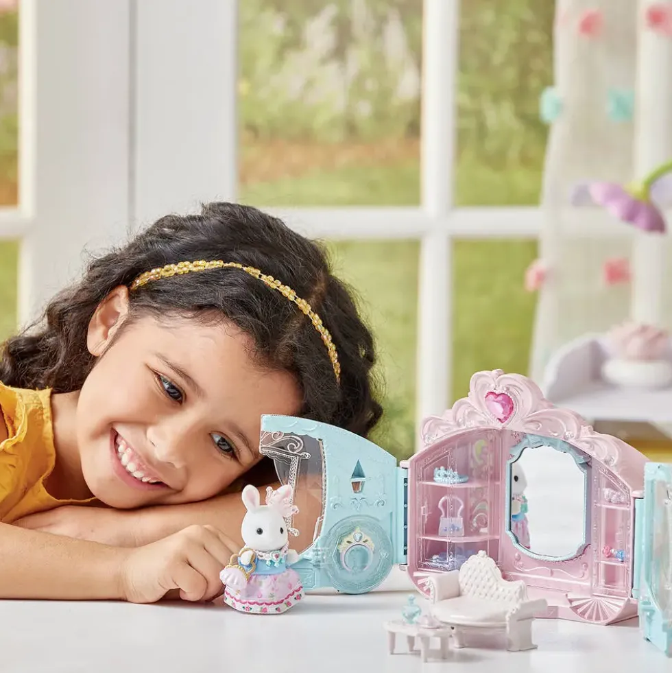 LE DRESSING DE PRINCESSE - SYLVANIAN PERSONNAGES ET TENUES