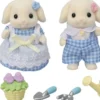 LE FRERE ET LA SŒUR LAPIN BELIER - SYLVANIAN FAMILLES