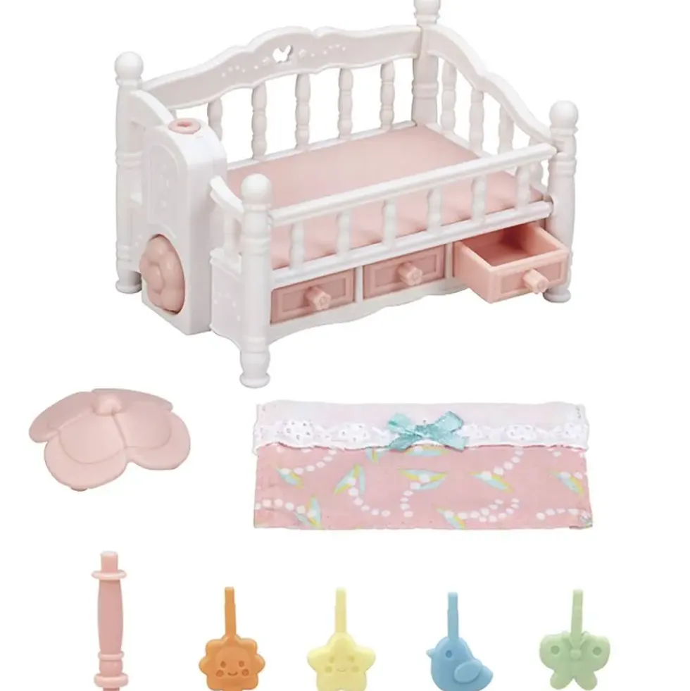 LE LIT DE BEBE ET MOBILE - SYLVANIAN TOUT POUR BEBES