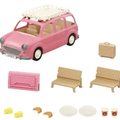 LE MONOSPACE ROSE ET SET DE PIQUE-NIQUE - SYLVANIAN VEHICULES