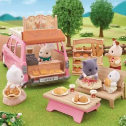 LE MONOSPACE ROSE ET SET DE PIQUE-NIQUE - SYLVANIAN VEHICULES