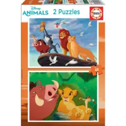 LE ROI LION - PUZZLE 2 X 48 PIECES