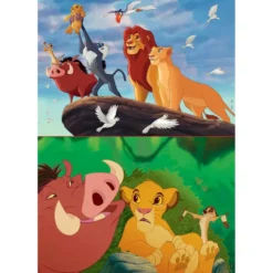 LE ROI LION - PUZZLE 2 X 48 PIECES