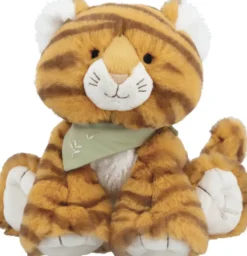 LES AMIS - PELUCHE TIGRE PAPAYE ORANGE -17CM
