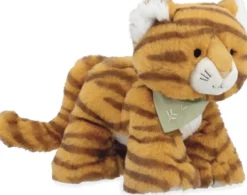 LES AMIS - PELUCHE TIGRE PAPAYE ORANGE -17CM