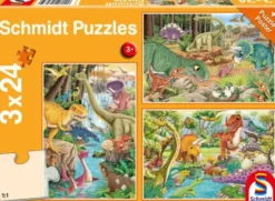 LES DINOSAURES S’AMUSENT, 3X24 PIECES