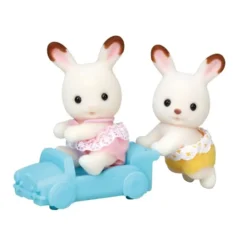 LES JUMEAUX LAPIN CHOCOLAT - SYLVANIAN TOUT POUR BEBES