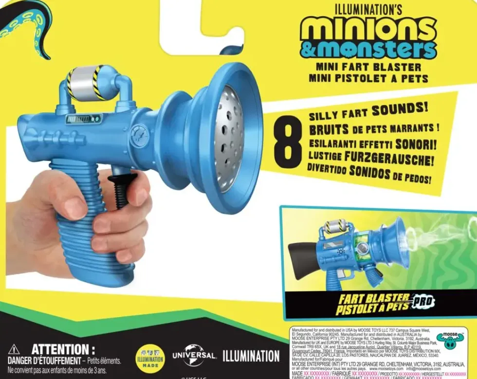LES MINIONS 3 - MINI PISTOLET A PROUTS