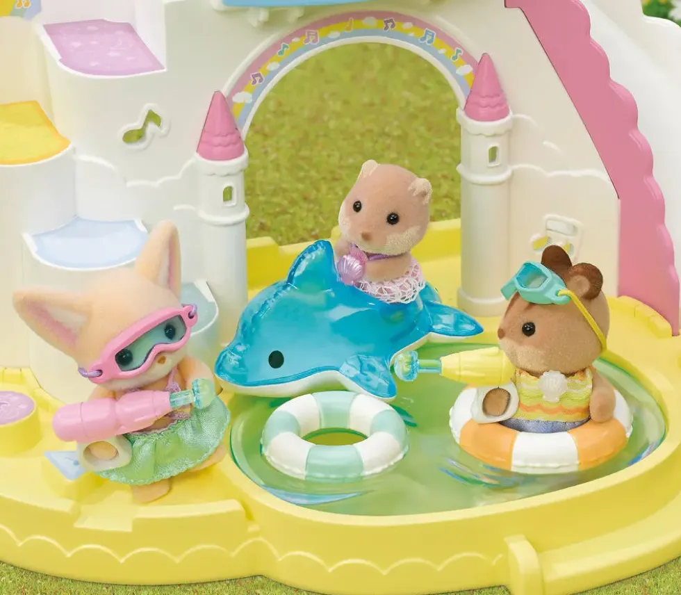 LE TRIO DES BEBES A LA PISCINE - SYLVANIAN TOUS POUR BEBES