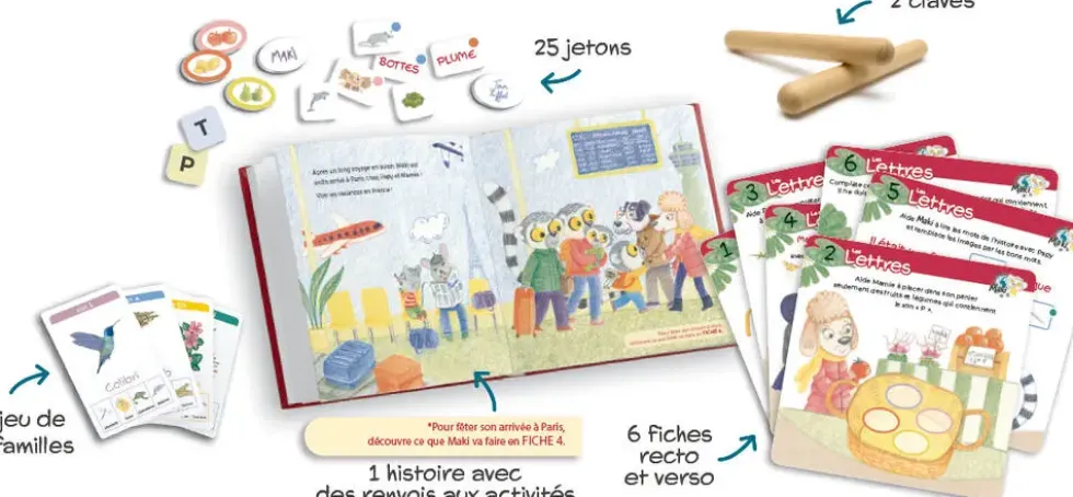 LIS ET JOUE AVEC MAKI - LES LETTRES