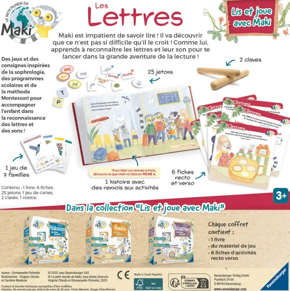 LIS ET JOUE AVEC MAKI - LES LETTRES