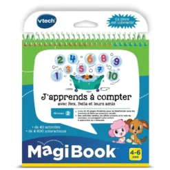 LIVRE MAGIBOOK - J'APPRENDS A COMPTER AVEC REX, BELLA ET LEURS AMIS