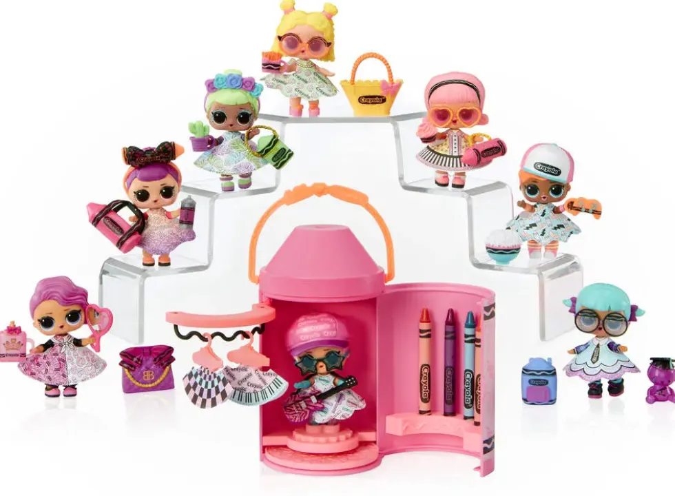 LOL SURPRISE - LOVES CRAYOLA COLOR ME STUDIO POUPEE 7.5 CM