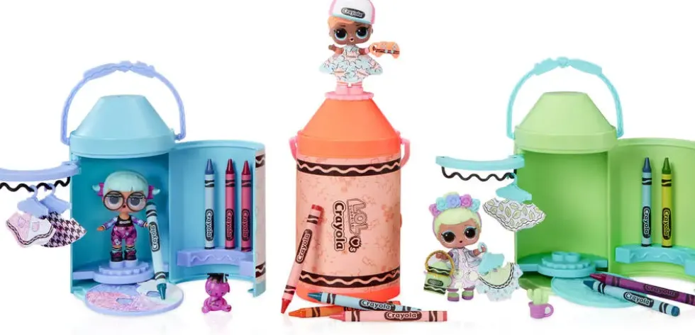 LOL SURPRISE - LOVES CRAYOLA COLOR ME STUDIO POUPEE 7.5 CM