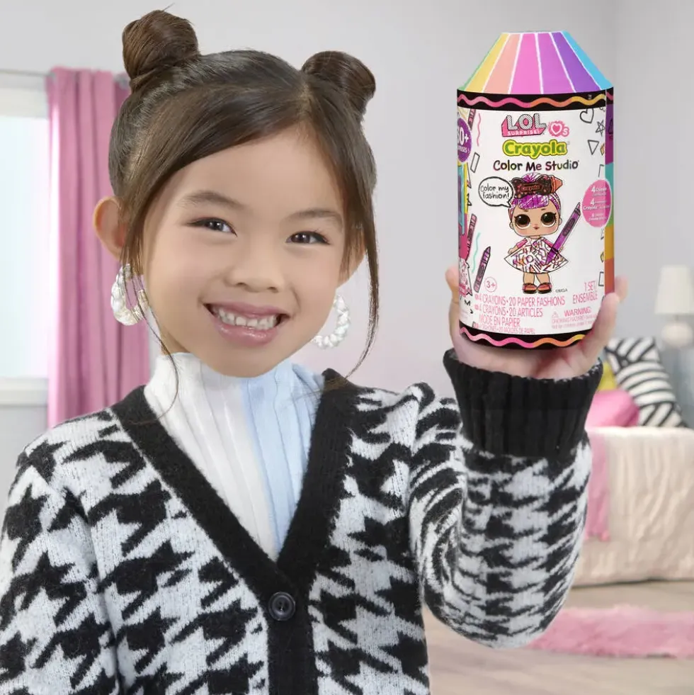 LOL SURPRISE - LOVES CRAYOLA COLOR ME STUDIO POUPEE 7.5 CM