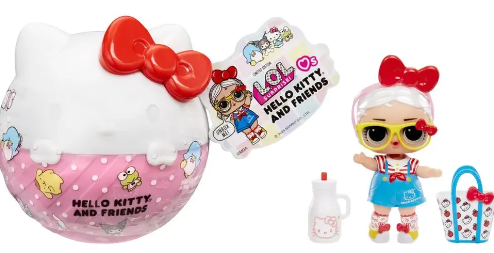 LOL SURPRISE LOVES HELLO KITTY TOTS POUPEES 7,5 CM