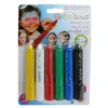 LOT DE 6 STICKS DE MAQUILLAGE GRIM'TOUT - COULEURS BASIQUES