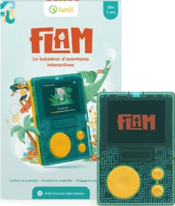 LUNII - FLAM - BALADEUR D'AVENTURES AUDIO INTERACTIVES POUR ENFANTS DES 7 ANS