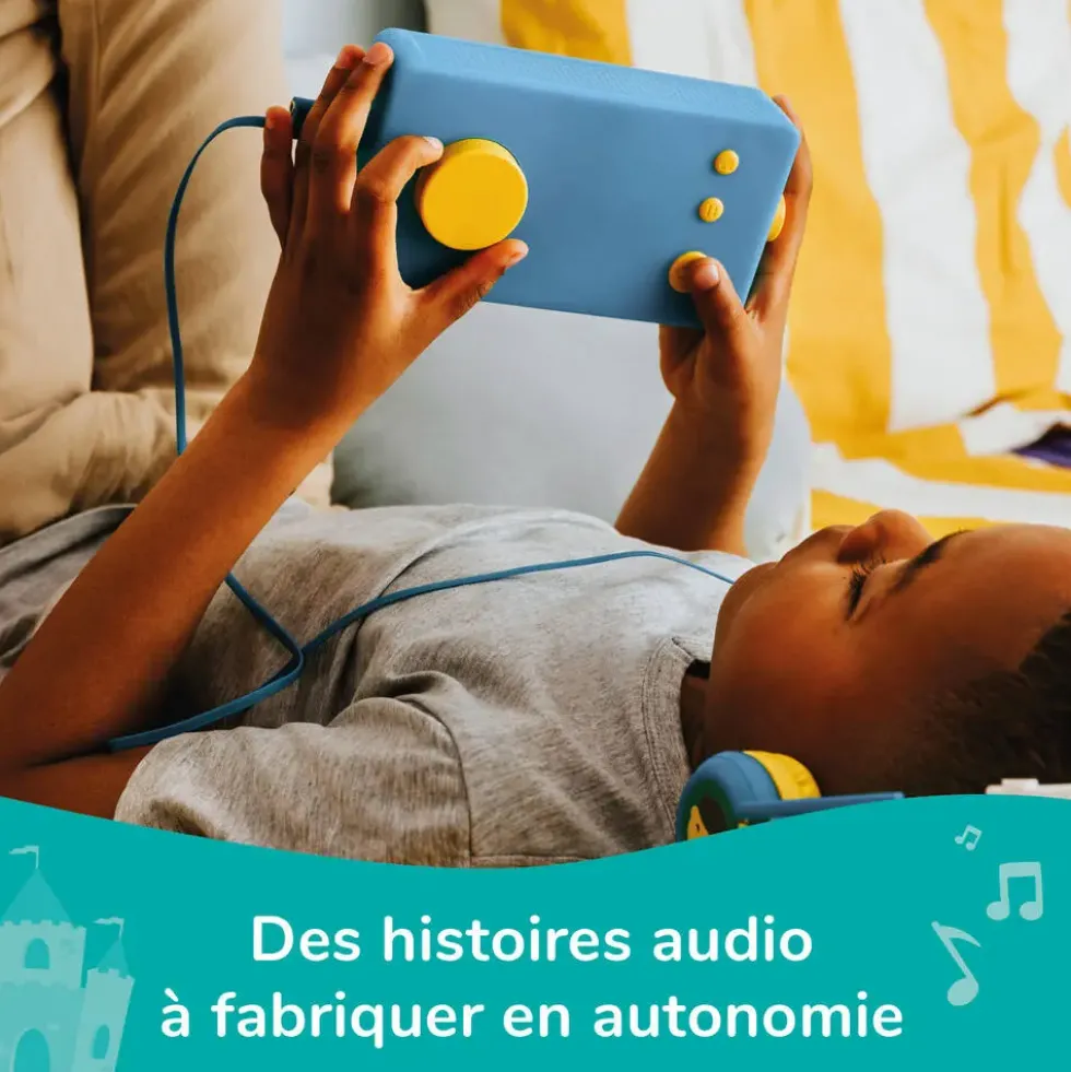 LUNII - MA FABRIQUE A HISTOIRES BLEUE- CONTEUSE INTERACTIVE POUR ENFANTS DES 3 ANS