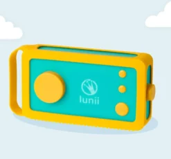 LUNII - ODILE - COQUE OFFICIELLE EN SILICONE JAUNE ELECTRIQUE POUR MA FABRIQUE A HISTOIRES