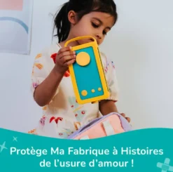LUNII - ODILE - COQUE OFFICIELLE EN SILICONE JAUNE ELECTRIQUE POUR MA FABRIQUE A HISTOIRES