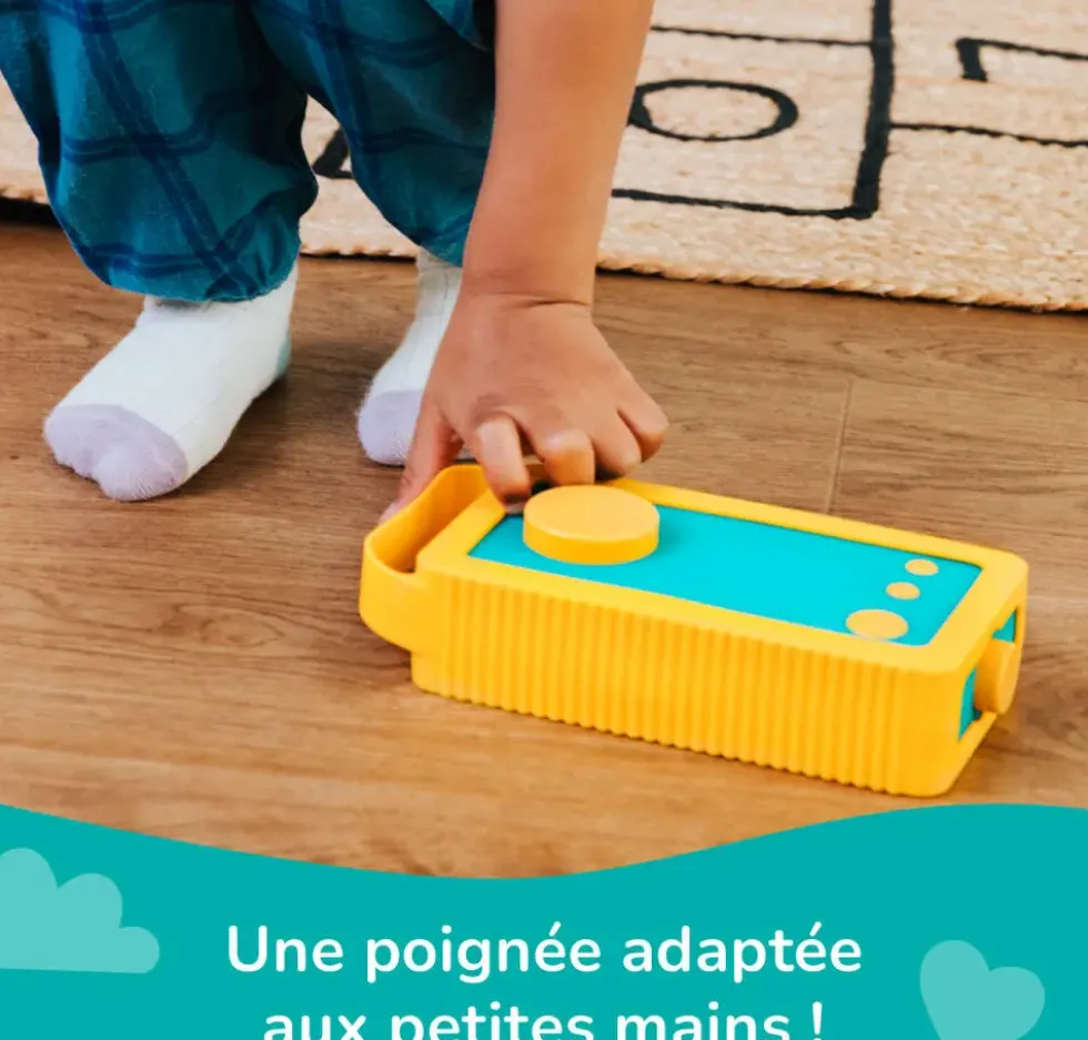 LUNII - ODILE - COQUE OFFICIELLE EN SILICONE JAUNE ELECTRIQUE POUR MA FABRIQUE A HISTOIRES
