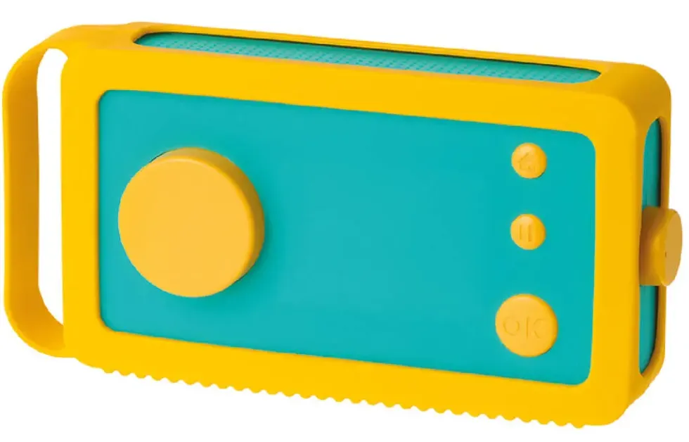 LUNII - ODILE - COQUE OFFICIELLE EN SILICONE JAUNE ELECTRIQUE POUR MA FABRIQUE A HISTOIRES