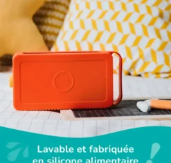 LUNII - ODILE - COQUE OFFICIELLE EN SILICONE ORANGE TONIQUE POUR MA FABRIQUE A HISTOIRES