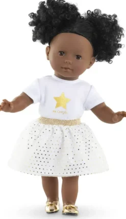 MA COROLLE ENSEMBLE JUPE ET T-SHIRT IVOIRE ET OR 36 CM - COROLLE MA COROLLE