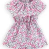 MA COROLLE - ROBE FLEURIE ROSE - VETEMENT POUR POUPEE - COROLLE VETEMENTS