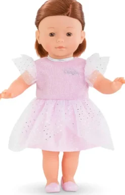 MA COROLLE - ROBE ROSE A PAILLETTES - VETEMENT POUR POUPEE - COROLLE VETEMENTS