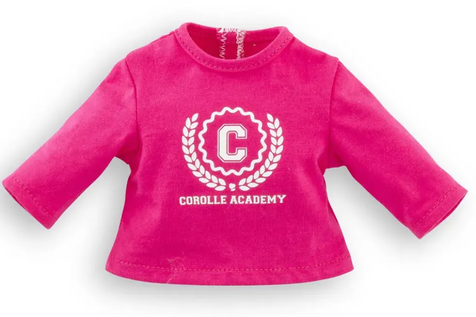 MA COROLLE T-SHIRT FUCHSIA COROLLLE ACADEMY MANCHES LONGUES 36 CM - COROLLE MON GRAND POUPON