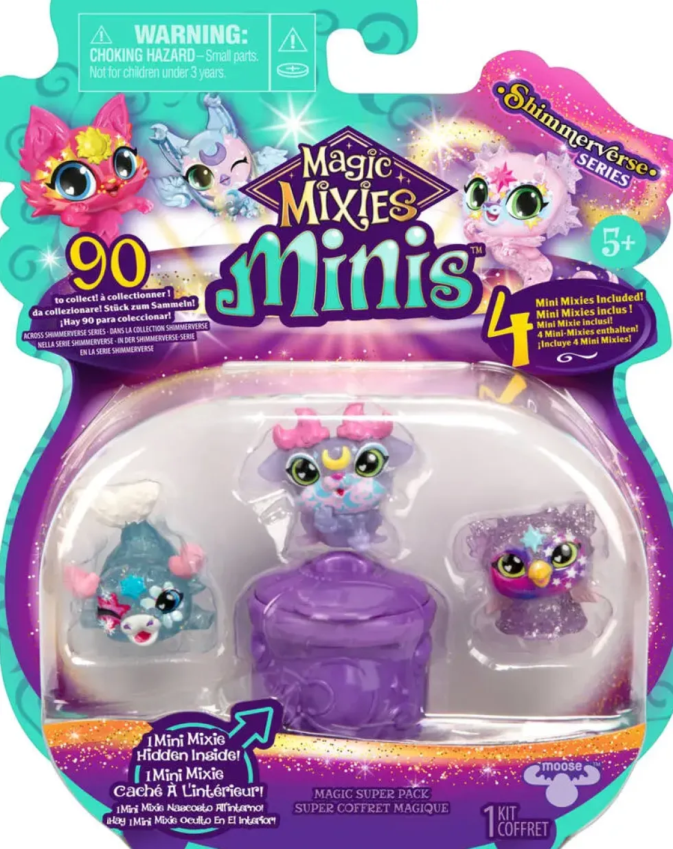 MAGIC MIXIES -PACK 4 FIGURINES MINIS