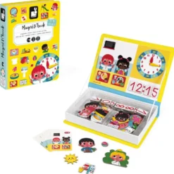 MAGNETI'BOOK J'APPRENDS L'HEURE - 75 MAGNETS