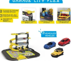 MAJORETTE GARAGE CITY FLEX + 5 VEH