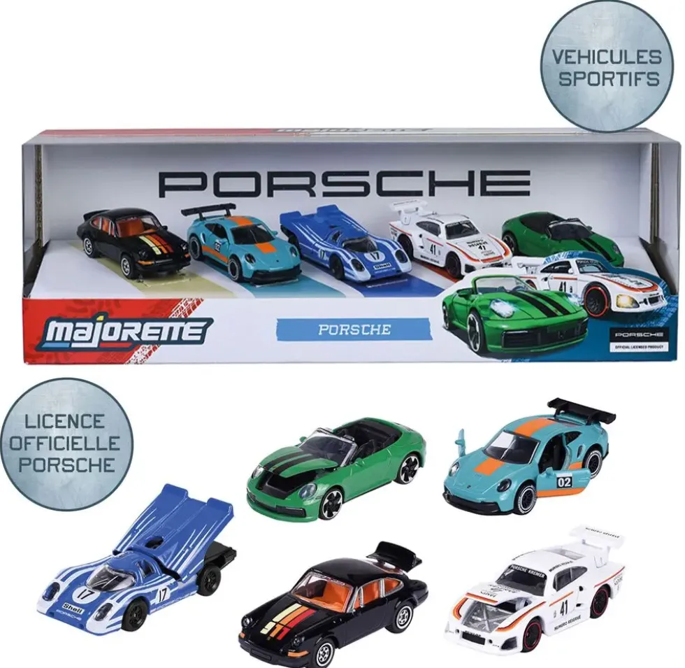 MAJORETTE PORSCHE 5 PIECESGIFTPACK
