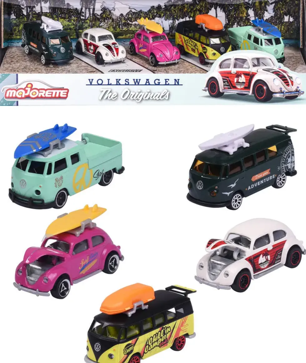 MAJORETTE VOLKSWAGEN THE ORIGINALS GIFT 5 PIECES