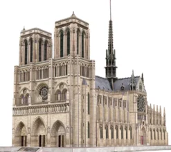 MAQUETTE 3D NOTRE DAME DE PARIS 58X44 CM - 293 PIECES