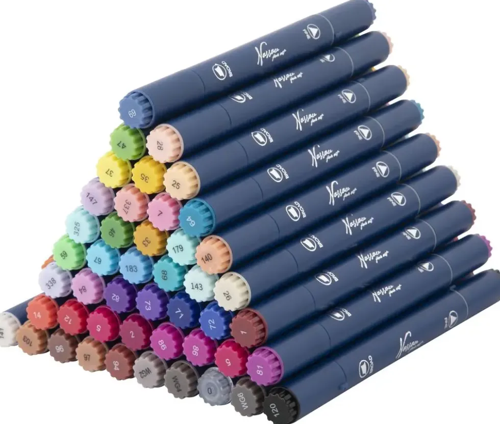 MARQUEURS DOUBLE POINTE 48 PIECES