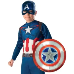 MARVEL - AVENGERS - DEGUISEMENT - BOUCLIER CAPTAIN AMERICA EN PLASTIQUE METALLISE 30 CM