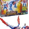 MARVEL - AVENGERS - FIGURINE - CAPTAIN AMERICA - MECHSTRIKE MECHASAURS REDWING ET CAPTAIN