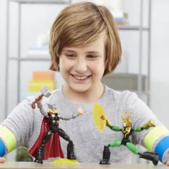 MARVEL - AVENGERS -THOR - FIGURINE BEND AND FLEX THOR VS LOKI