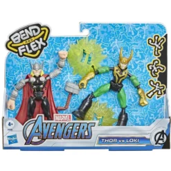 MARVEL - AVENGERS -THOR - FIGURINE BEND AND FLEX THOR VS LOKI