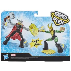 MARVEL - AVENGERS -THOR - FIGURINE BEND AND FLEX THOR VS LOKI